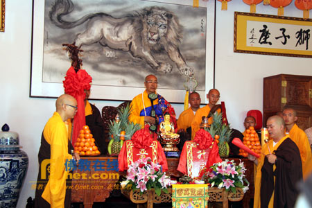 辽宁省大石桥佛光山弥陀寺隆重举行殿宇落成,全堂佛像开光暨昌隆法师